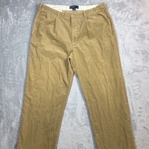 Polo Ralph Lauren Hammond Corduroy Pants Men 40X36 (Fits 39X35) Bleach‎ Stains